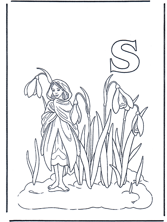 Alphabet S - Alphabeth coloring pages