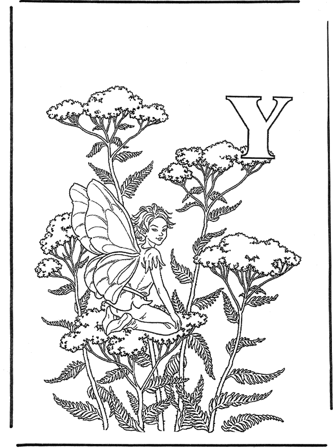 Alphabet Y - Alphabeth coloring pages