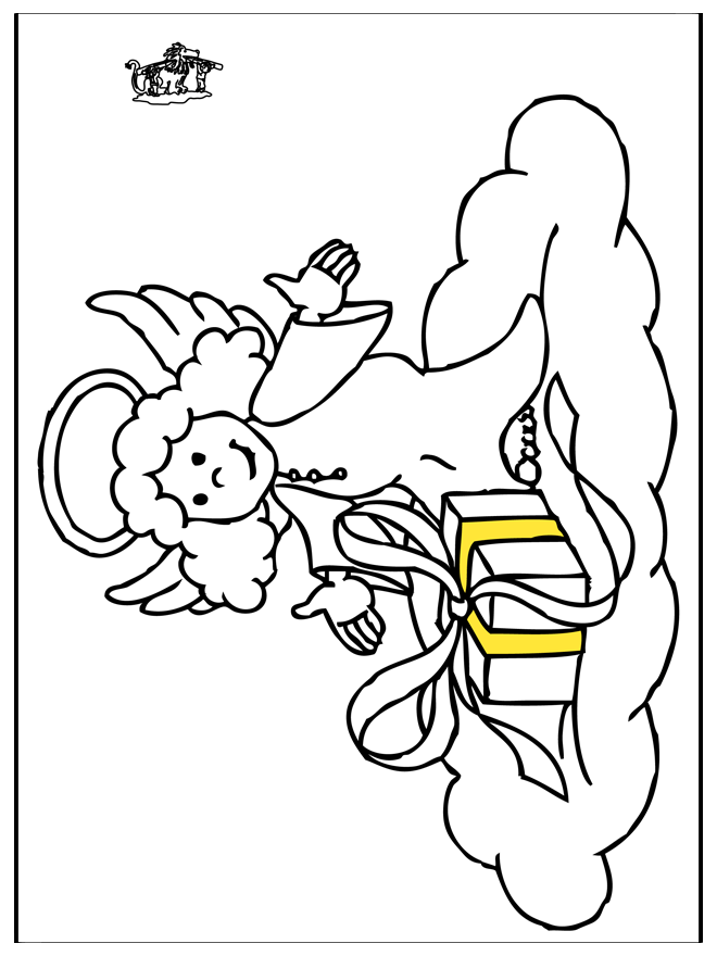 Angel 8 - Coloring pages Christmas
