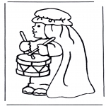 Bible coloring pages - Angel hosanna