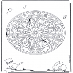 Mandala Coloring Pages - Animal geomandala 6