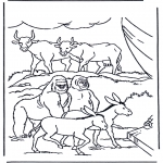 Bible coloring pages - Animals in the arch