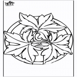 Mandala Coloring Pages - Autumn mandala 2