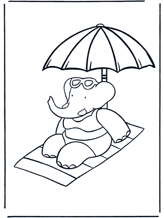 Babar 1 - Babar coloring pages