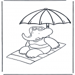 Kids coloring pages - Babar 1