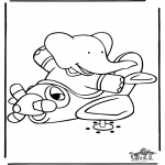 Kids coloring pages - Babar 12