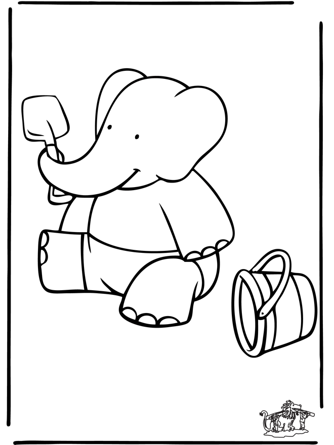 Babar 16 - Babar coloring pages