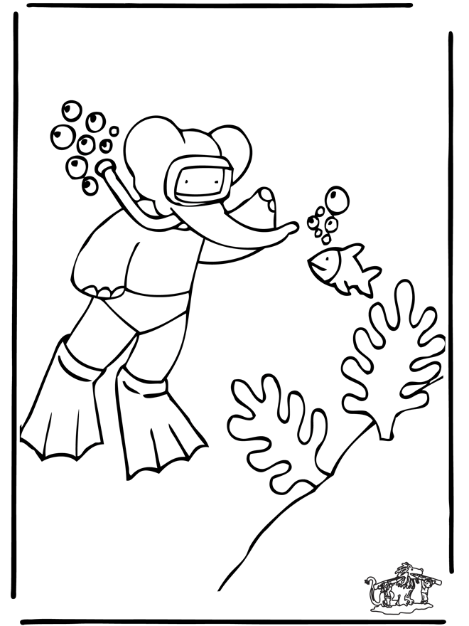 Babar 17 - Babar coloring pages