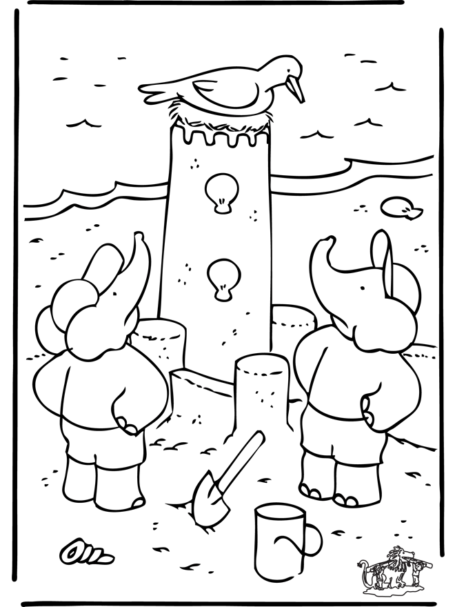 Babar 18 - Babar coloring pages
