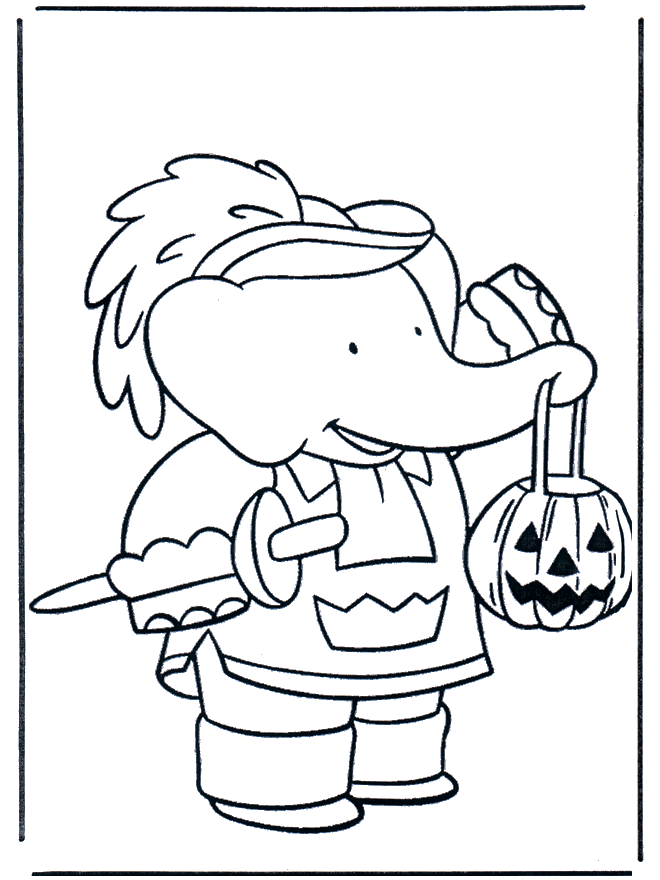Babar 3 - Babar coloring pages