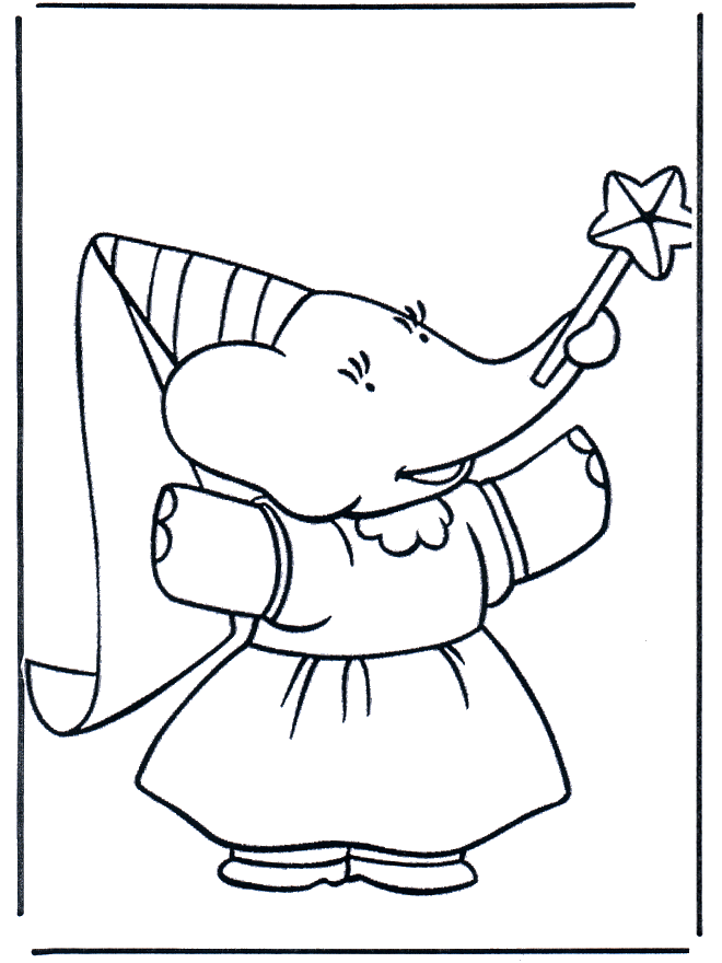 Babar 4 - Babar coloring pages