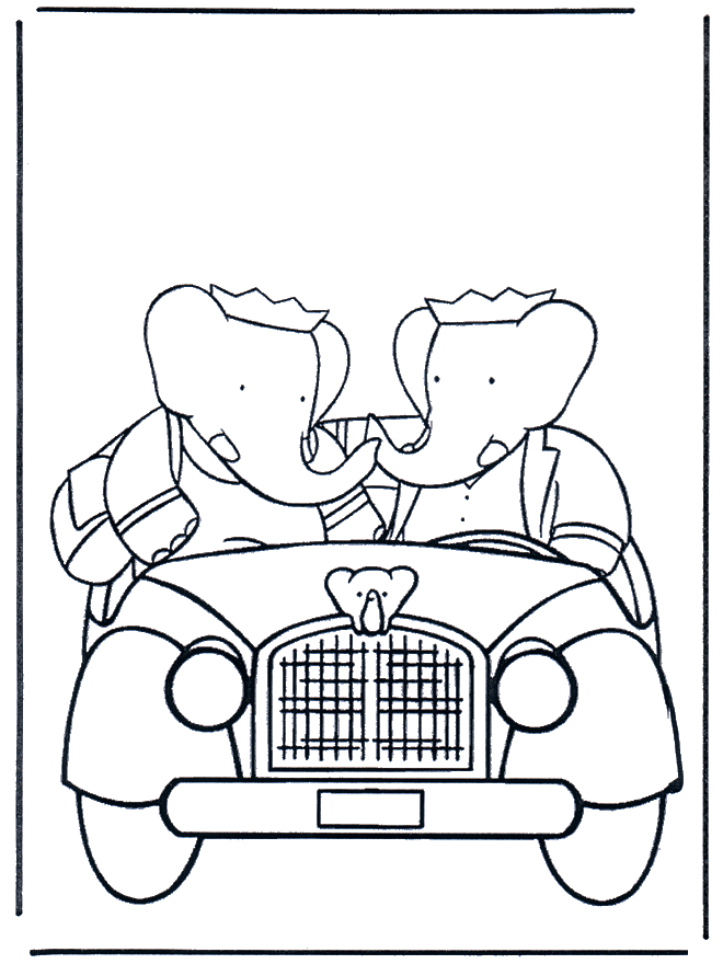 Babar 5 - Babar coloring pages