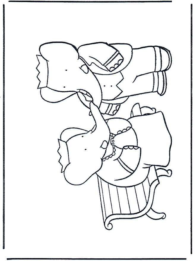 Babar 6 - Babar coloring pages