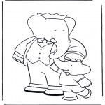 Kids coloring pages - Babar 8