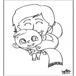 Theme coloring pages - Baby 11