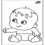 Theme coloring pages - Baby 12