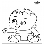 Theme coloring pages - Baby 13