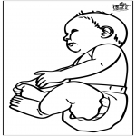 Theme coloring pages - Baby 16