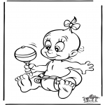 Theme coloring pages - Baby 4