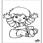 Theme coloring pages - Baby 8