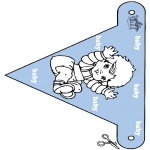 Theme coloring pages - Baby flag 2