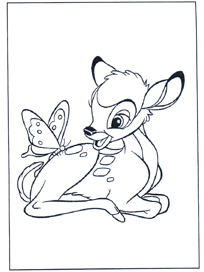  Bambi and butterfly - Bambi