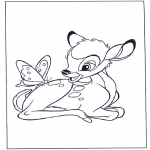 Comic Characters -  Bambi and butterfly