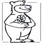 Animals coloring pages - Bear 