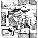 Bible coloring pages - Bible baptism 1