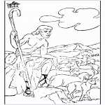 Bible coloring pages - Biblecoloring Abel