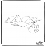 Theme coloring pages - Birth 3