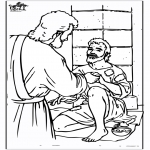 Bible coloring pages - Blind man