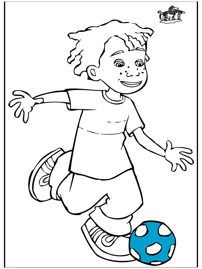 Boy with football - Soccer