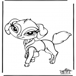 Animals coloring pages - Bratz dog