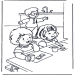 Kids coloring pages - Breakfast