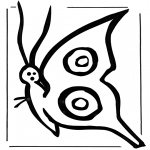 Animals coloring pages - Butterfly 2