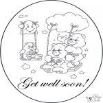 Crafts - Card get well 4