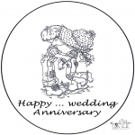 Theme coloring pages - Cardyear marriage