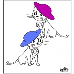 Animals coloring pages - Cat 2