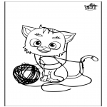 Animals coloring pages - Cat 5