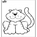 Animals coloring pages - Cat 6