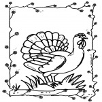 Animals coloring pages - Chicken 2