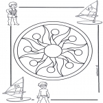 Mandala Coloring Pages - Children mandala 1