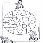 Mandala Coloring Pages - Children mandala 10