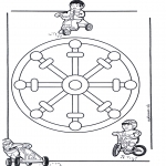 Mandala Coloring Pages - Children mandala 11