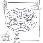 Mandala Coloring Pages - Children mandala 4