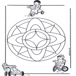 Mandala Coloring Pages - Children mandala 7