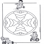 Mandala Coloring Pages - Children mandala 8