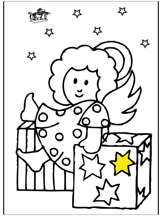 Christmas Angel 2 - Coloring pages Christmas