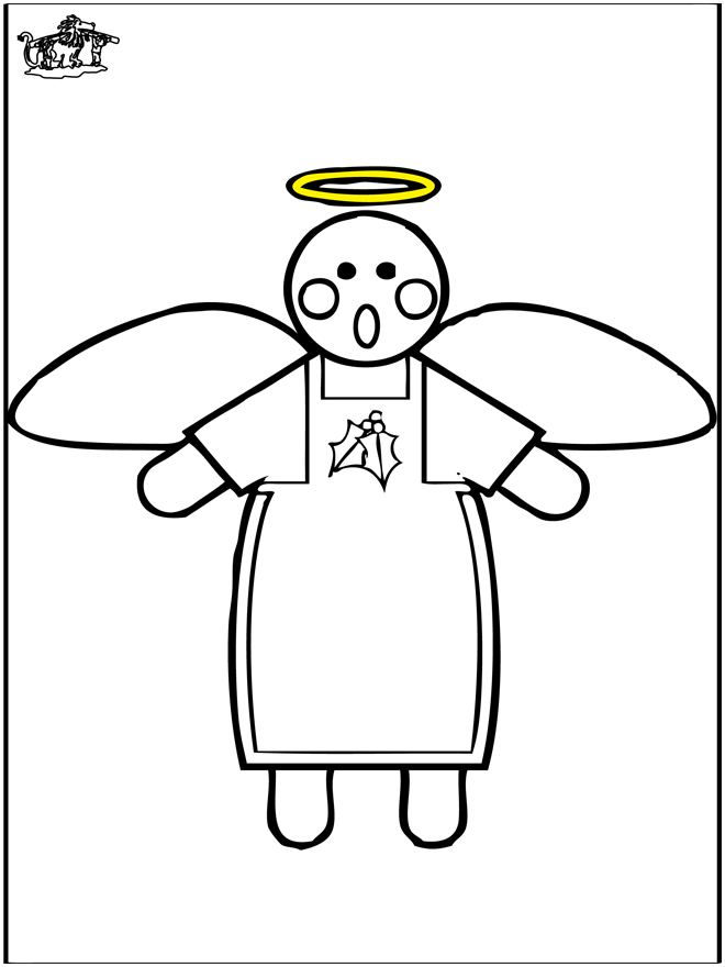 Christmas Angel 3 - Coloring pages Christmas